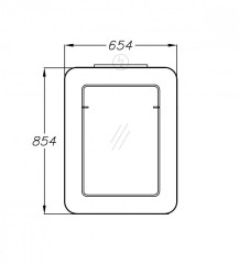 Зеркало Smile Зафирро 65