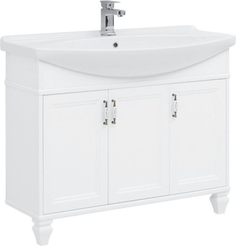 Тумба под раковину Aquanet Валенса 105 NEW белый