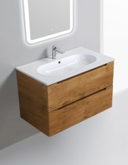 База под раковину подвесная BelBagno ETNA-800-2C-SO-RW-P Rovere Moro