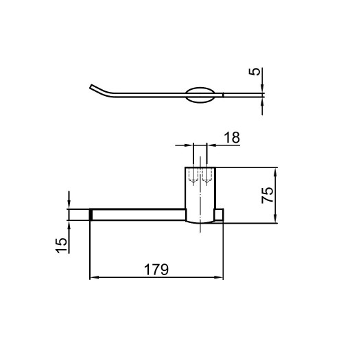 Держатель для туалетной бумаги Webert Aria AI500801015, хром