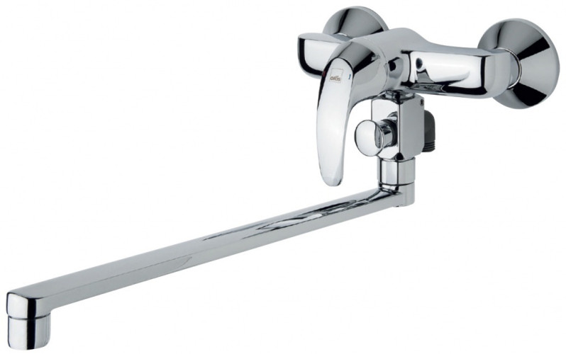 Смеситель для ванны и душа OrasPolara, поворотный излив, хром (1446Y)