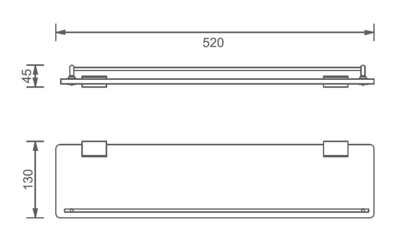 Полочка Aquanet 3387 (52 см )