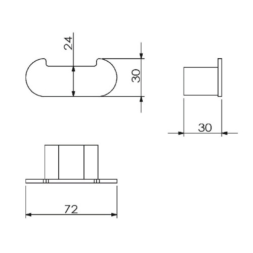 Двойной крючок Langberger Lugano 24032A