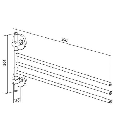Держатель для полотенец AM PM Bliss A5532700