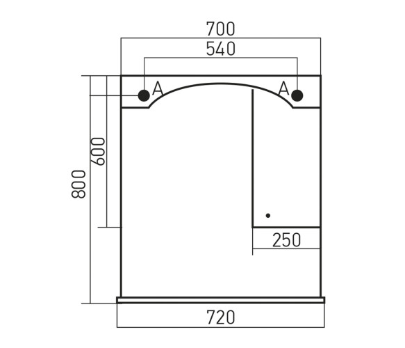 Зеркало-шкаф навесной без подсветки MIXLINE Крит-75 патина серебро (533132)