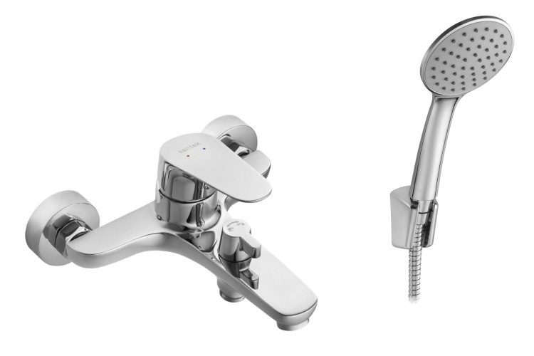 Смеситель Santek Форт для ванны, с аксессуарами, хром (WH5A10004C001)