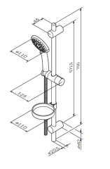 Душевой гарнитур AM PM Like F0180000