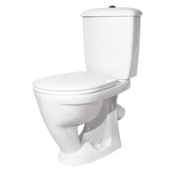 Унитаз-компакт Радуга Стандарт, тарельчатый, с сиденьем, белый (41901130032)