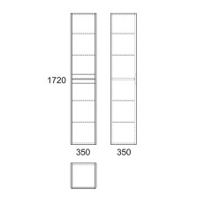 Шкаф-пенал Owl 1975 Malaren 35