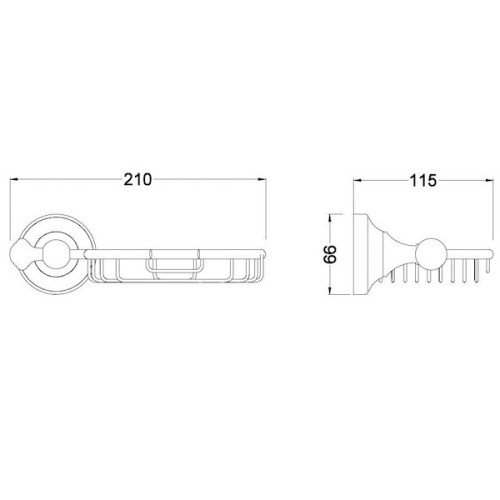 Мыльница настенная Schein Saine Chrome 7053009