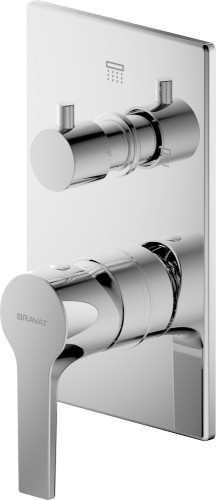 Смеситель Bravat Prolate для душа, хром (P69219CP-2-ENG)