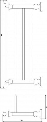 Полка для полотенец Rush Crete CR35543