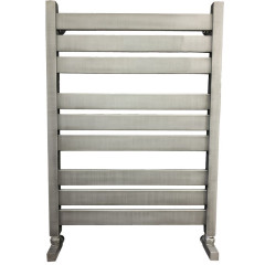 Полотенцесушитель Ника MODERN ЛМ-7 80/50 Matt Antique Silver с вентилями (комплект люкс)