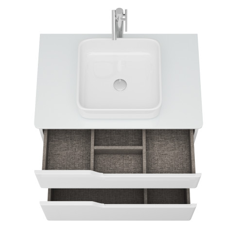 Тумба OWL 1975 Hella Cristal 80, белый лак