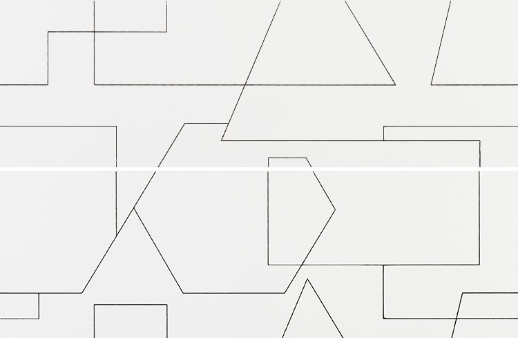 Декор LUMINOR RAYURES Decor Blanco Brillo 29x89x2(58x89)