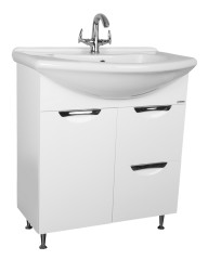 Тумба под умывальник &quot;Модерн 75 Грация&quot; с 2  верхними ящиками Домино