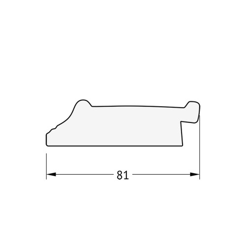 Зеркало настенное с фацетом EVOFORM в багетной раме чёрный ардеко, 75х165 см, BY 1205