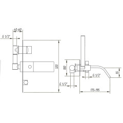 Смеситель для ванны Migliore Tor ML.TOR-9006.CR