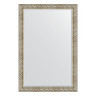 Зеркало настенное с фацетом EVOFORM в багетной раме барокко серебро, 120х180 см, BY 3632