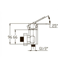 Смеситель для ванны KAISER Sharp (64077)
