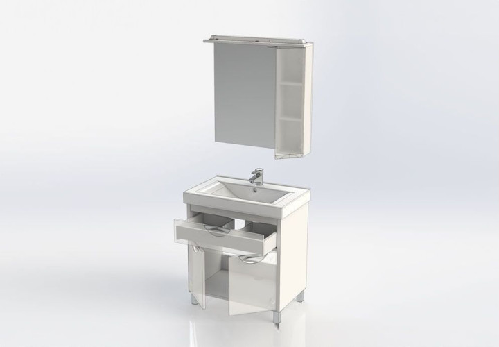 Мебель для ванной Aquanet Гретта 75 венге