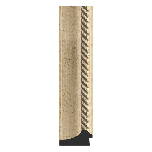 Зеркало настенное с гравировкой EVOFORM в багетной раме состаренное серебро с плетением, 103х103 см, BY 4433