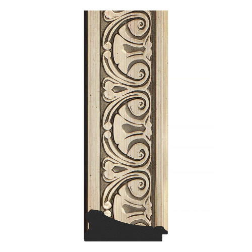 Зеркало настенное Polygon EVOFORM в багетной раме барокко серебро, 70х90 см, BY 7247