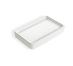 Stil Haus Living, наcтольная керамическая мыльница, цвет белая керамика