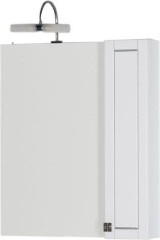 Зеркало-шкаф Aquanet Честер 75 белый/серебро