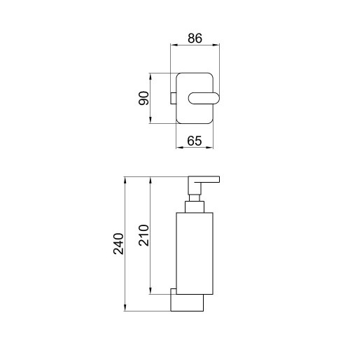 Дозатор жидкого мыла Webert Living LV500201015, хром