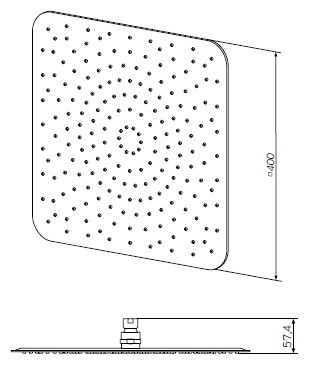 Верхний душ AM PM 40 F05S0004