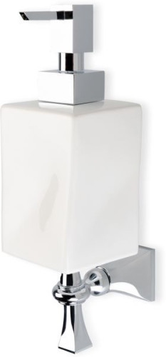 Stil Haus Prisma, настенный керамический дозатор, цвет золото - черная керамика