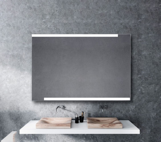 Xpertials OSNA, зеркало 100х80 см, LED свет, вкл/выкл с диммером, профиль матовый хром