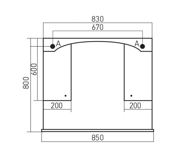 Зеркало-шкаф навесной без подсветки MIXLINE Крит-85 патина золото (533131)