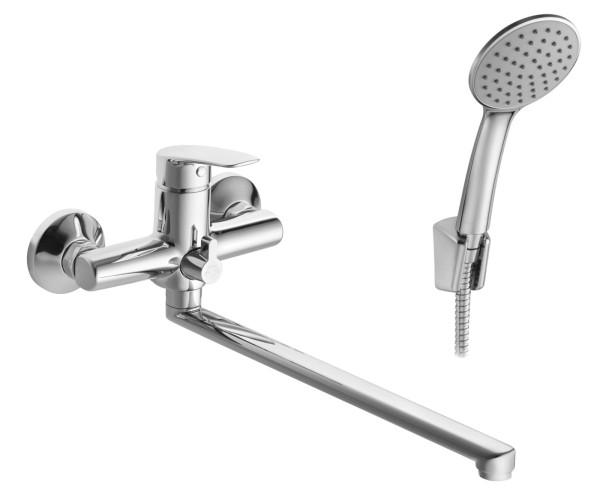 Смеситель Santek Марион для ванны, длинный излив, с аксессуарами, хром (WH5A12006C001)