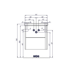 Тумба под раковину AQUATON Стоун подвесная, Сосна Арлингтон (1A231401SX850)