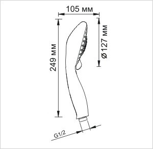 Ручной душ WasserKRAFT A003