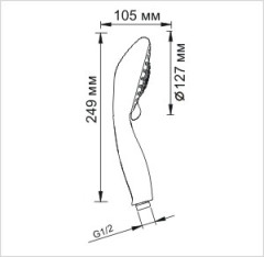 Ручной душ WasserKRAFT A003