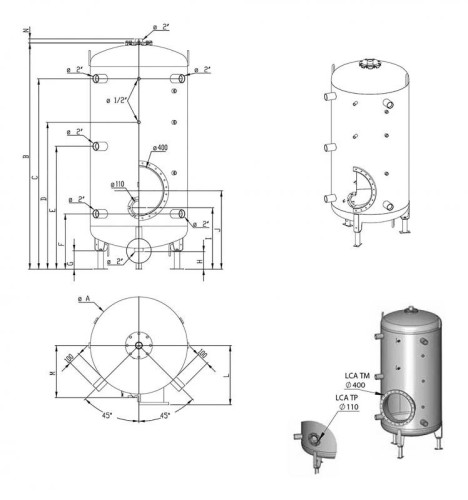 Буферная ёмкость ACV LCA 300 TP
