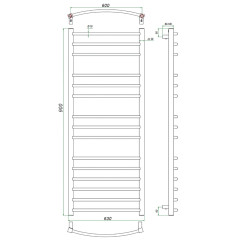 Полотенцесушитель ГРОТА CALMA 63/90