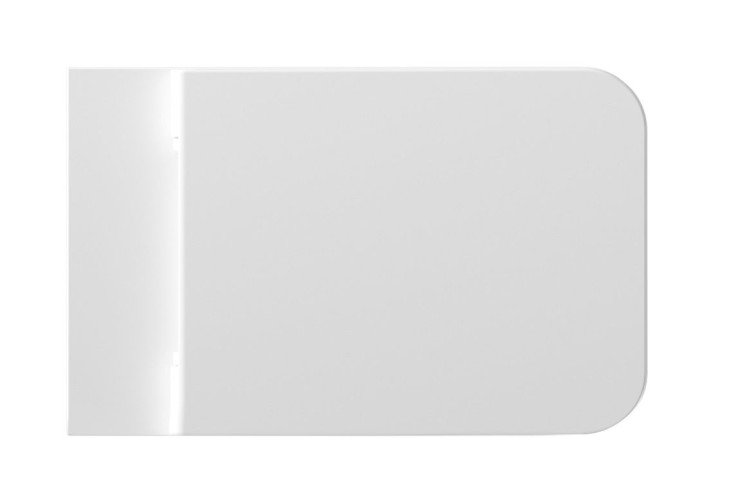 Alice Hide Square, ультратонкое сиденье с микролифтом, цвет белый глянцевый