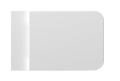 Alice Hide Square, ультратонкое сиденье с микролифтом, цвет белый глянцевый