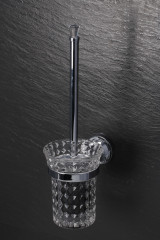 Ёрш для унитаза Fixsen Crystal, стекло,хром (SF-35013)