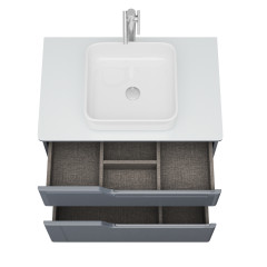 Тумба OWL 1975 Hella Cristal 80, серый лак