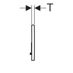 Кнопка смыва Geberit SIGMA 24.6х1.3х16.4 для инсталляции, пластик, цвет Белый (115.770.11.5)