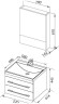 Комплект мебели для ванной Aquanet Верона 58 белый (подвесной 2 ящика)