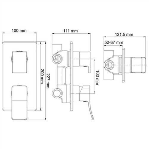 Смеситель для душа WasserKRAFT Aller 10671