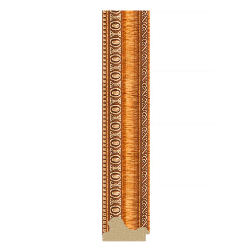 Зеркало настенное Polygon EVOFORM в багетной раме золотые бусы на бронзе, 71х91 см, BY 7048