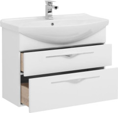 Тумба с раковиной Aquanet Ирвин 85 белый