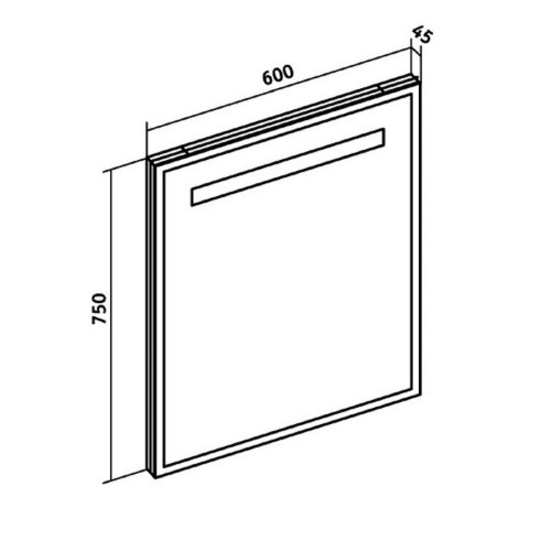 Зеркало Runo Модерн 60